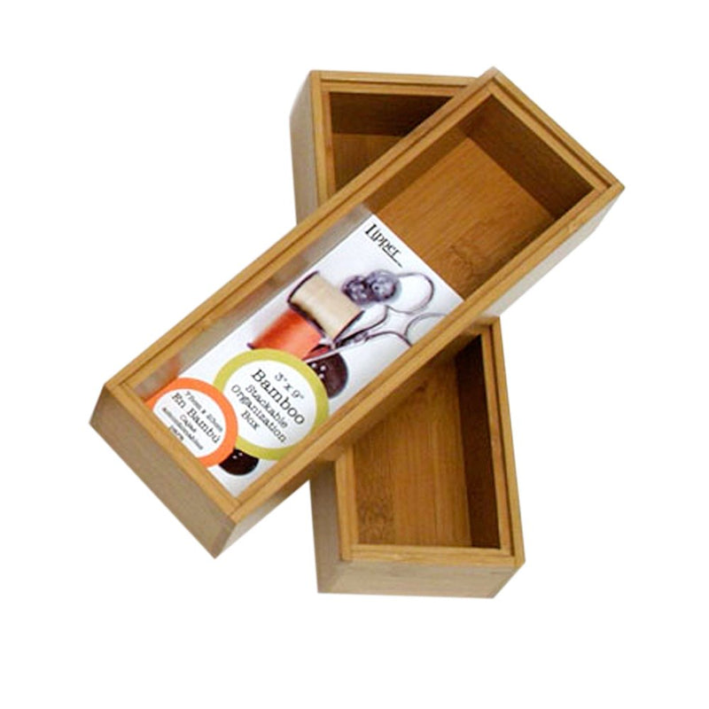 Bamboo Organization Box Set of 2