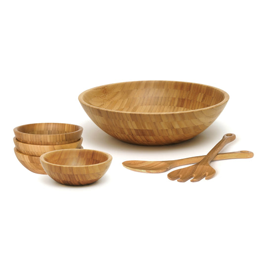 Bamboo 7pc Salad Set