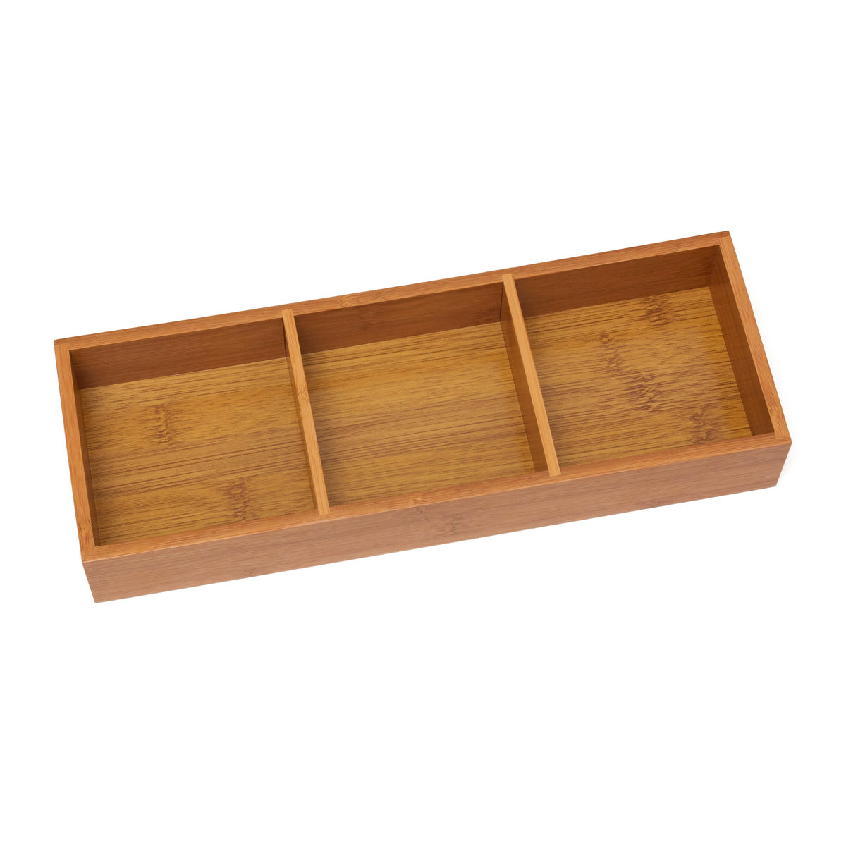 Bamboo 3 Compartment Organizer Tray