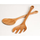 Bamboo Salad Servers With Holes at Ends