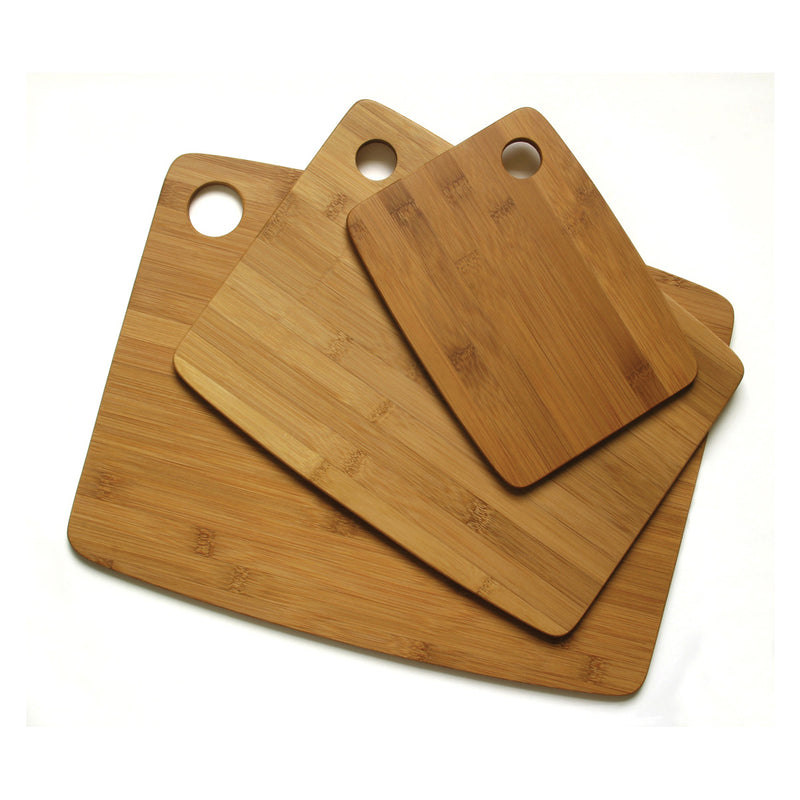 Bamboo Thin Cutting Board With Oval Hole in Corner