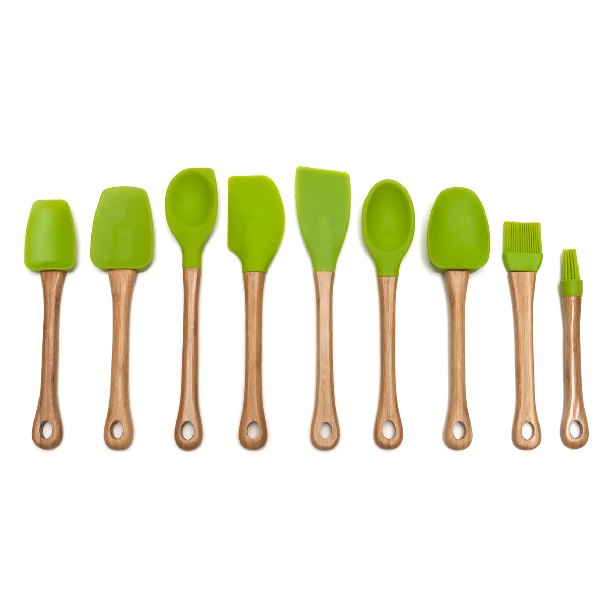 Silicone Angled Spatula With Bamboo Handle