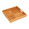 Bamboo Square Serving Tray with Criss Cross Bottom