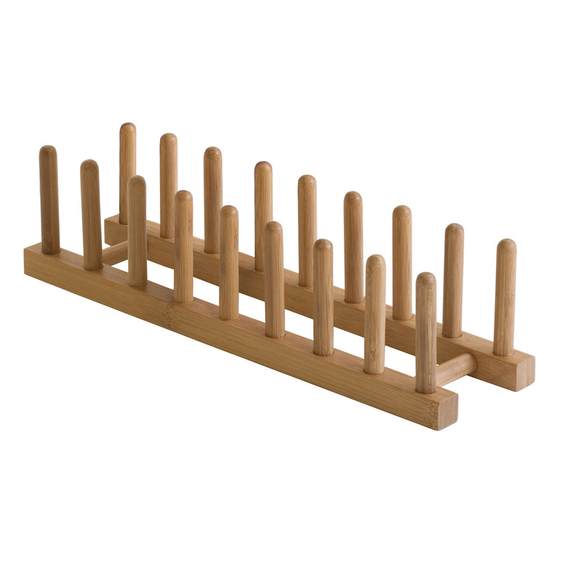 Bamboo Plate Rack /Pot Lid Holder