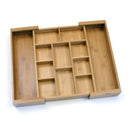 Bamboo Expandable Organizer With Removable Dividers