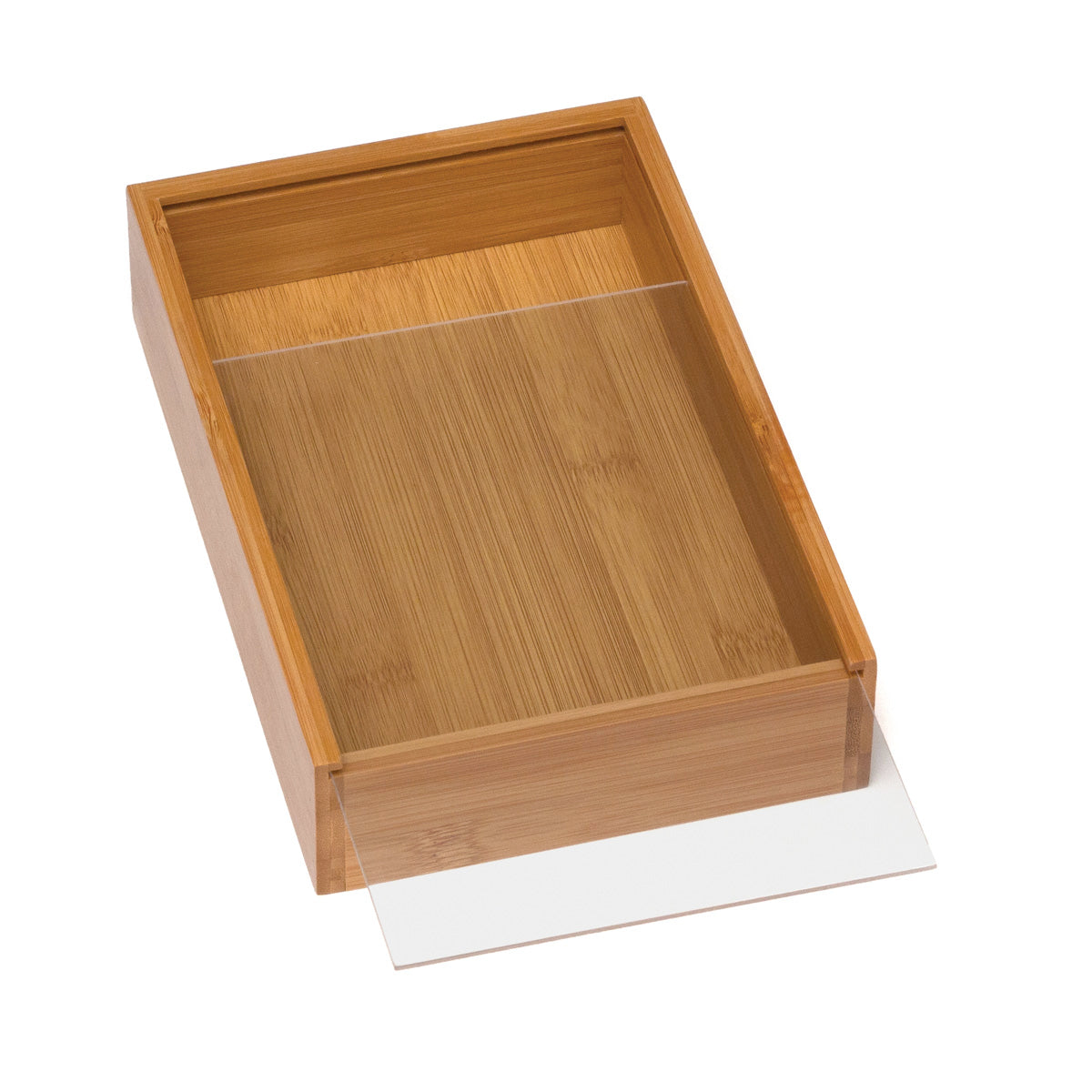Organization Box with Sliding Acrylic Cover