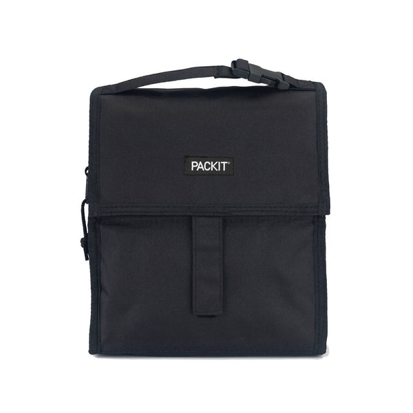 PackIt Black Freezable Lunch Bag