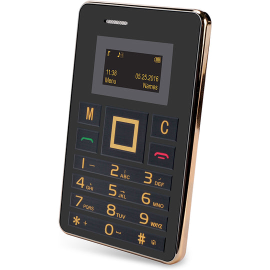 SLIDE 2G Mini Phone, Black/Gold