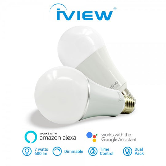 iView Smart WiFi Light Bulb (Twin Pack)